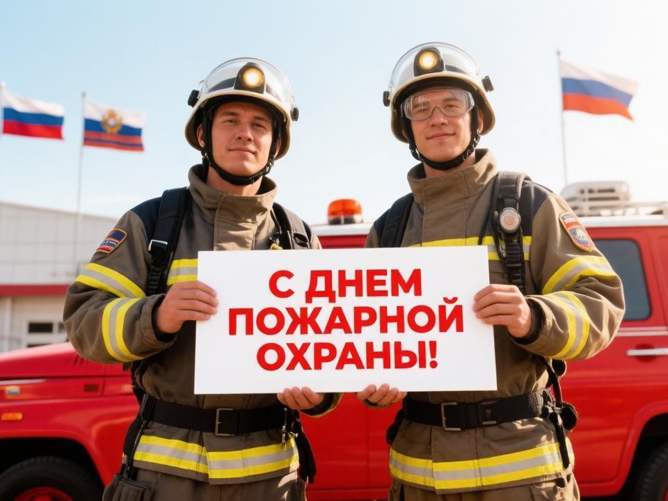 Поздравление с Днем пожарной охраны.